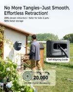 The retractable garden hose made from recycled materials, offering eco-friendly use.